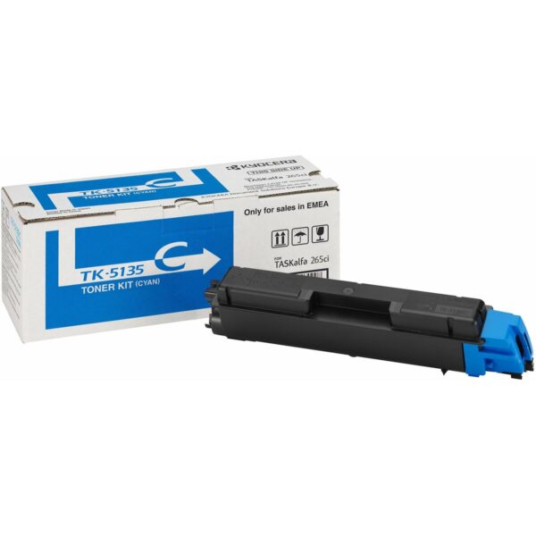 Toner Kyocera TK-5135C Schwarz Türkis – Bild 3