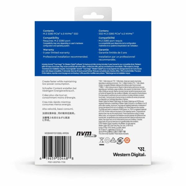 Festplatte Western Digital SN580 TLC 1 TB SSD – Bild 3