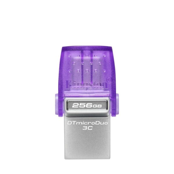 USB Pendrive Kingston microDuo 3C Violett Stahl 256 GB (1 Stück) – Bild 2