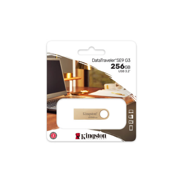 USB Pendrive Kingston DTSE9G3/256GB Gold 256 GB (1 Stück) – Bild 3