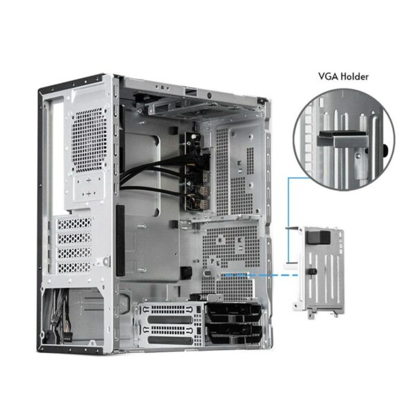 ATX Semi-Tower Gehäuse Chieftec BS-20B-OP Schwarz – Bild 5