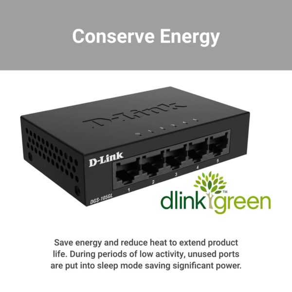 Schalter für das Büronetz D-Link DGS-105GL – Bild 5