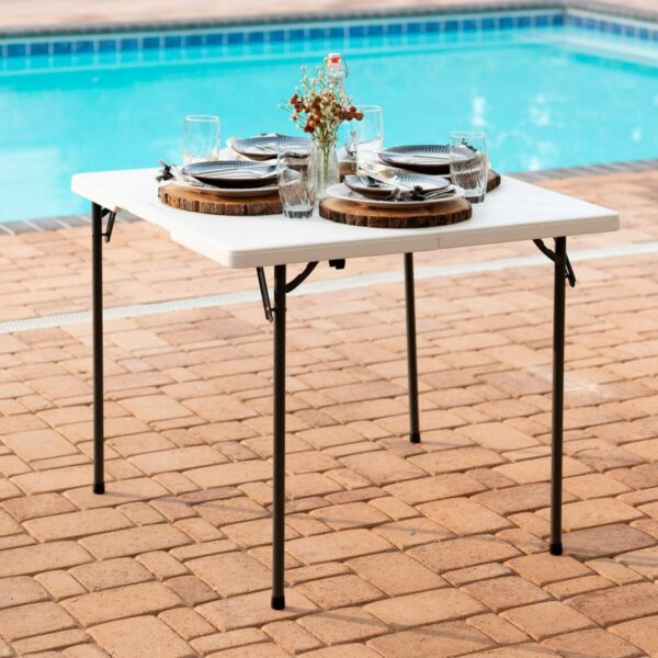 Table Klapptisch Lifetime Weiß 86 x 74 x 86 cm – Bild 5