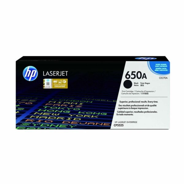 Original Toner HP CE270A Schwarz – Bild 2