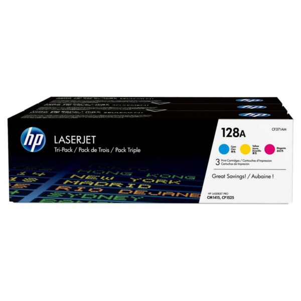 Original Toner HP 128A CYM Bunt – Bild 2