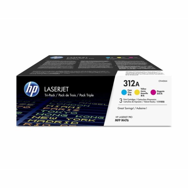 Toner HP CF440AM Zyanblau/Magenta/Gelb – Bild 2