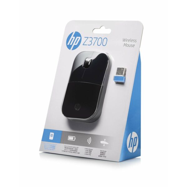 Schnurlose Mouse HP Z3700 Schwarz Schwarzweiß – Bild 6