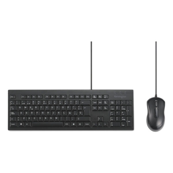 Tastatur mit Maus Kensington KM100 Schwarz Spanisch QWERTY – Bild 2