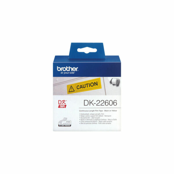Drucker-Etiketten Brother DK22606 Gelb Schwarz Gelb/Schwarz – Bild 2