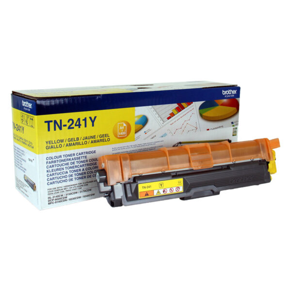 Original Toner Brother TN-241Y Gelb Schwarz – Bild 3