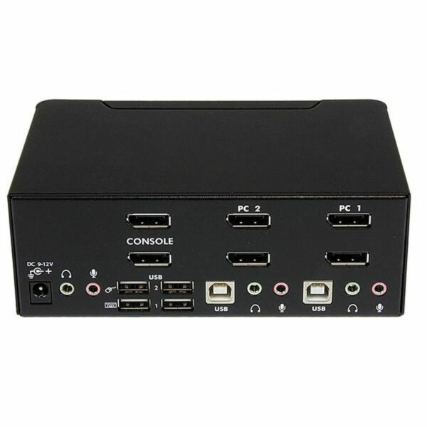 KVM -Schalter mit 2 Ports Startech SV231DPDDUA Schwarz – Bild 2