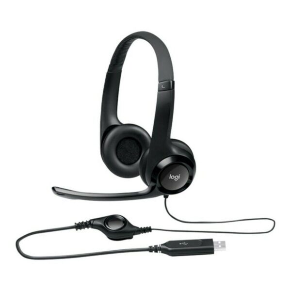 Kopfhörer mit Mikrofon Logitech 981-000406 Schwarz – Bild 3
