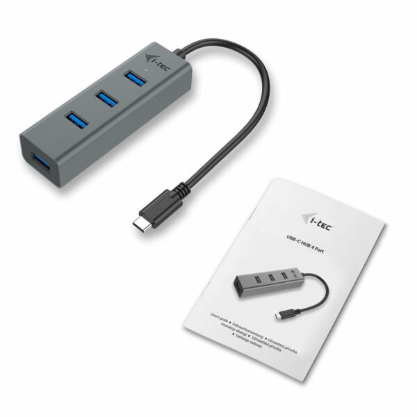 Hub USB i-Tec C31HUBMETAL403 USB x 4 Grau – Bild 2