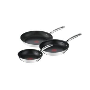 Pfanne Tefal G732S334 Schwarz Stahl Edelstahl Ø 24 cm Ø 20 cm (3 Stück)