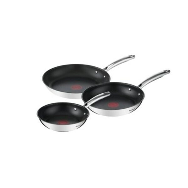 Pfanne Tefal G732S334 Schwarz Stahl Edelstahl Ø 24 cm Ø 20 cm (3 Stück)
