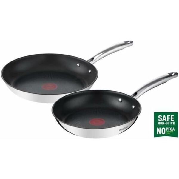 Pfanne Tefal Schwarz Stahl Edelstahl Ø 28 cm (2 Stück) – Bild 4