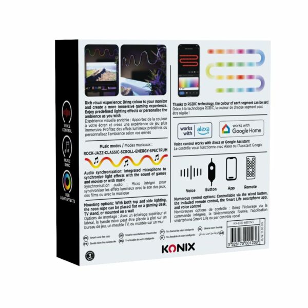 LED-Leisten KONIX SMART 3 m Bunt – Bild 2