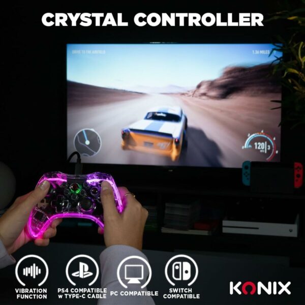 Gaming Controller KONIX Crystal – Bild 3