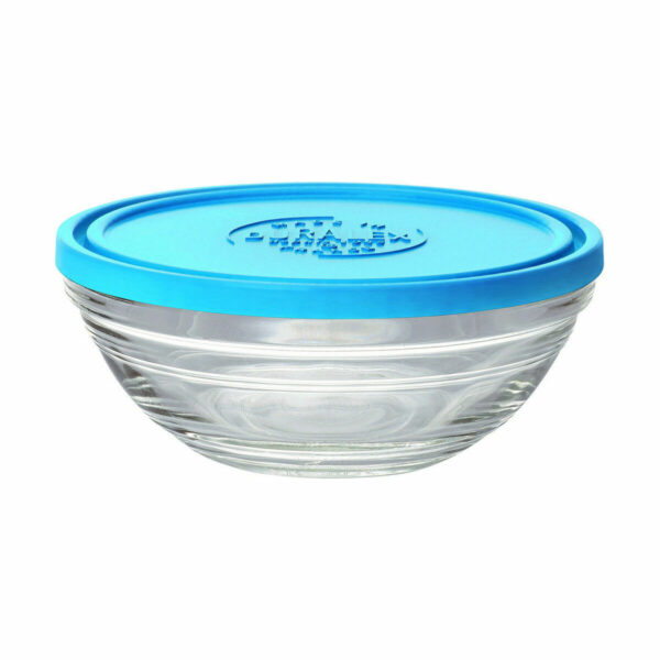 Runde Lunchbox mit Deckel Duralex FreshBox Blau 310 ml (12 Stück) – Bild 2