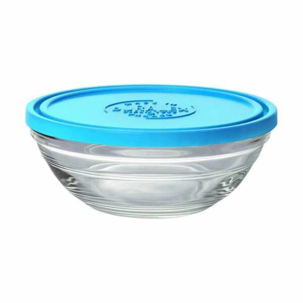 Runde Lunchbox mit Deckel Duralex FreshBox Blau 500 ml (12 Stück) – Bild 2
