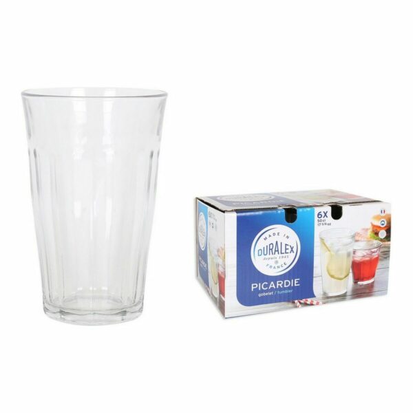 Gläserset Duralex Picardie Durchsichtig 500 ml 6 Stücke (4 Stück) – Bild 2