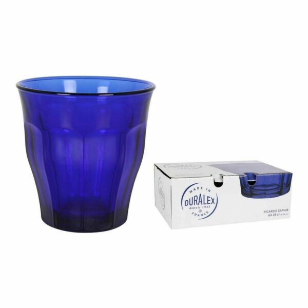 Gläserset Duralex Picardie Blau Kristall 6 Stücke 250 ml (12 Stück) – Bild 2