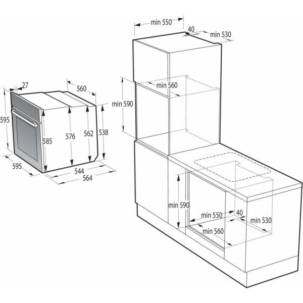 Pyrolytherd Hisense BI64EPXE1SOL 3500 W – Bild 2