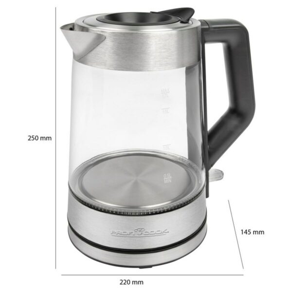 Wasserkocher Proficook PC-WKS 1190 G Silberfarben 2200 W 1,7 L – Bild 4