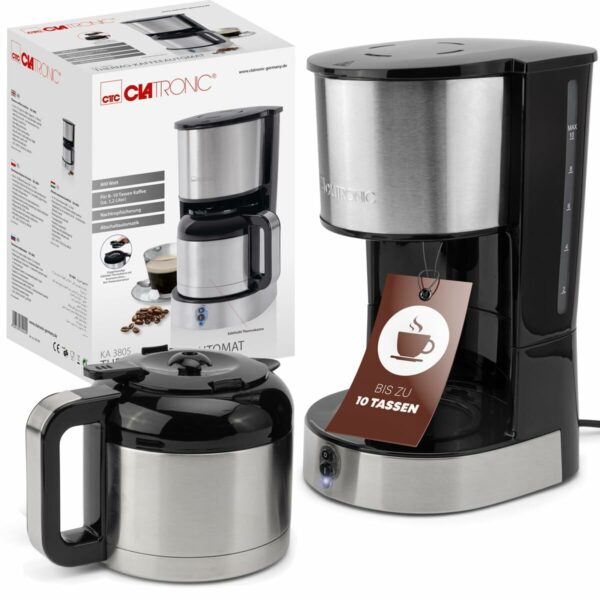 Superautomatische Kaffeemaschine Clatronic KA 3805 Schwarz Stahl 800 W – Bild 2