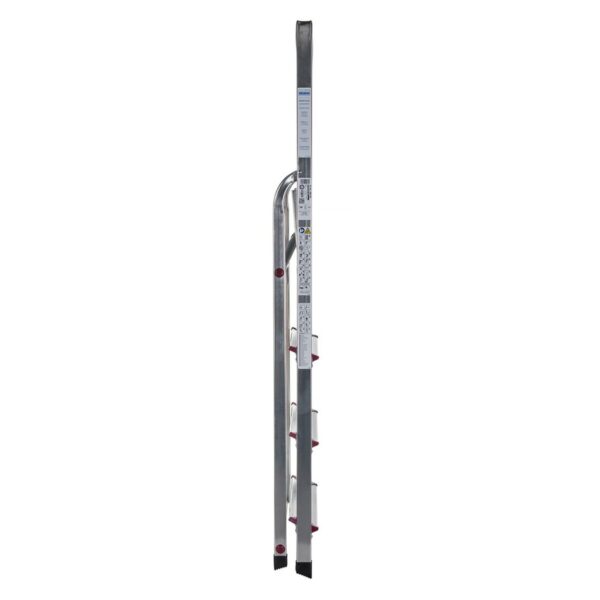 4-stufige Klappleiter Krause 000705 Silberfarben Aluminium – Bild 2