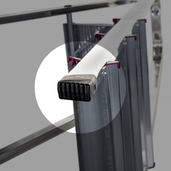 4-stufige Klappleiter Krause 000705 Silberfarben Aluminium – Bild 7