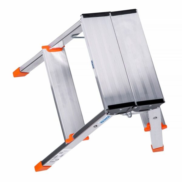 2-stufige Klappleiter Krause 130020 Silberfarben Aluminium – Bild 4