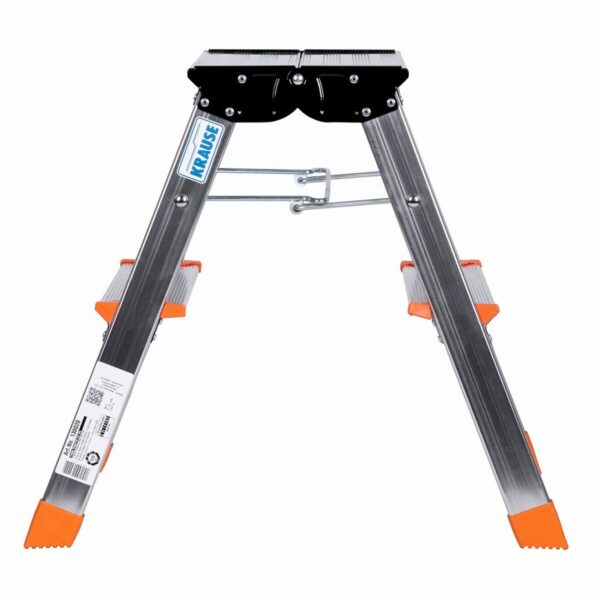 2-stufige Klappleiter Krause 130020 Silberfarben Aluminium – Bild 5