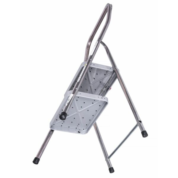 2-stufige Klappleiter Krause 130860 Grau Silberfarben Schwarz/Blau Aluminium – Bild 6