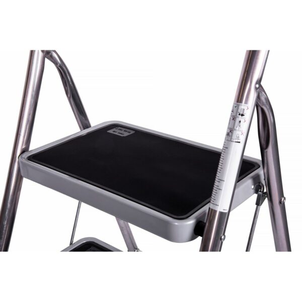 2-stufige Klappleiter Krause 130860 Grau Silberfarben Schwarz/Blau Aluminium – Bild 7