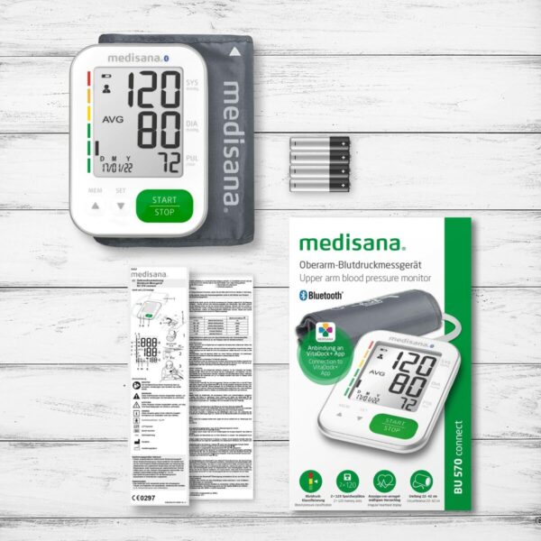 Blutdruckmessgerät für den Oberarm Medisana BU 570 Connect – Bild 6