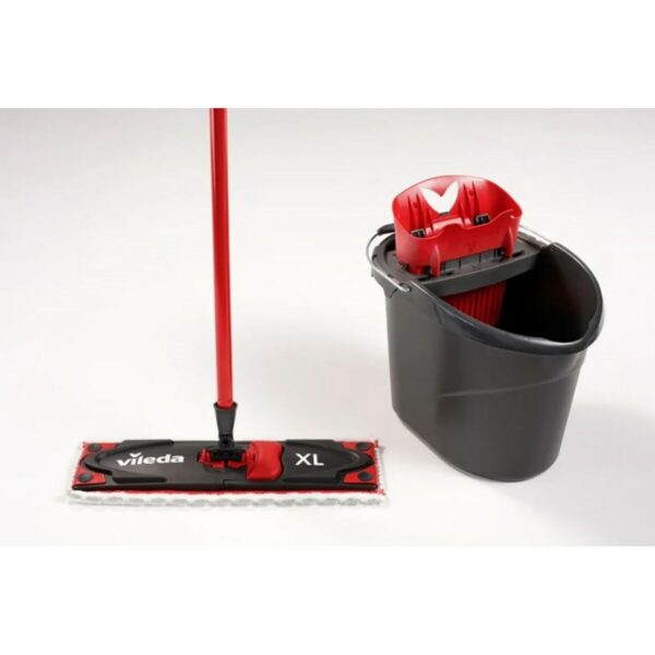Schrubber Vileda Ultramax XL Box Schwarz Rot Mikrofaser – Bild 4