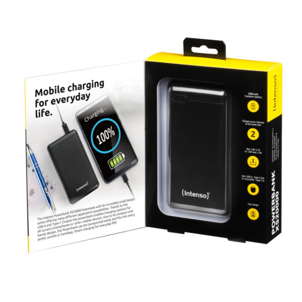 Powerbank INTENSO XS20000 Schwarz 20000 mAh – Bild 2