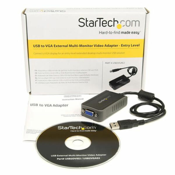 USB-zu-VGA-Adapter Startech USB2VGAE2            Schwarz – Bild 4