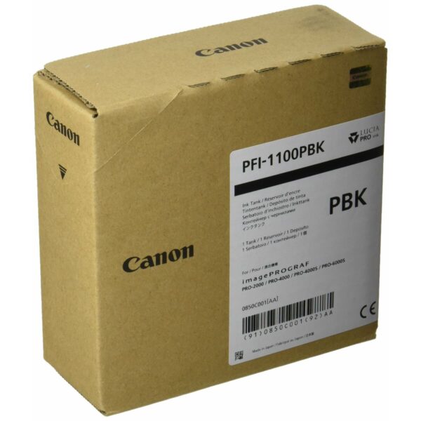 Original Tintenpatrone Canon PFI-1100PBK Schwarz – Bild 3
