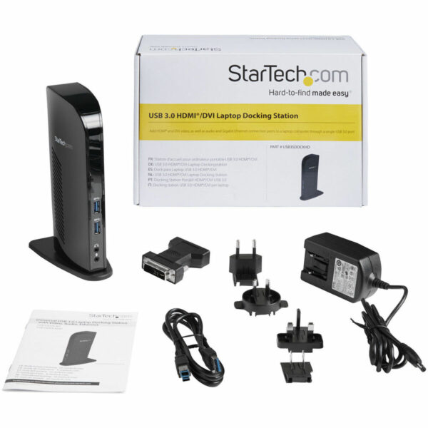 Hub USB Startech USB3SDOCKHD Schwarz 20 W – Bild 2