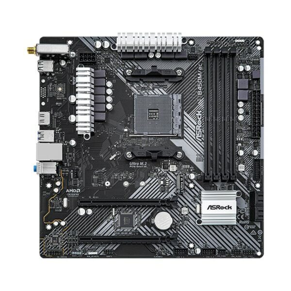Motherboard ASRock B450M/AC R2.0 AMD B450 AMD AM4 – Bild 3