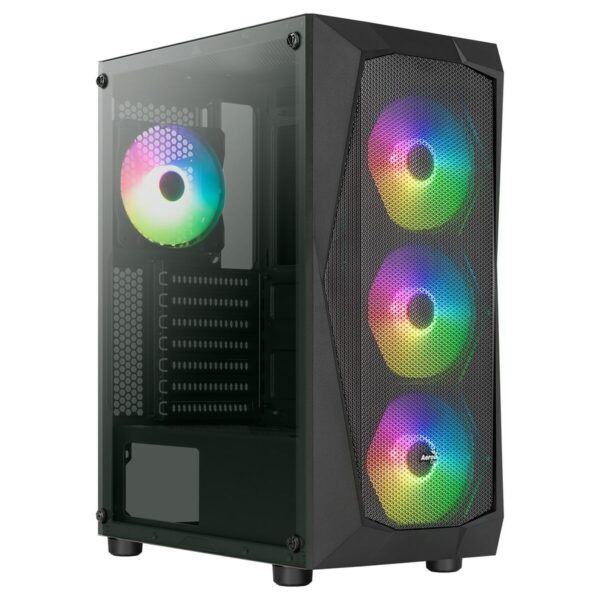 ATX Semi-Tower Gehäuse Aerocool Falcon-A-BK-V1 Schwarz – Bild 2