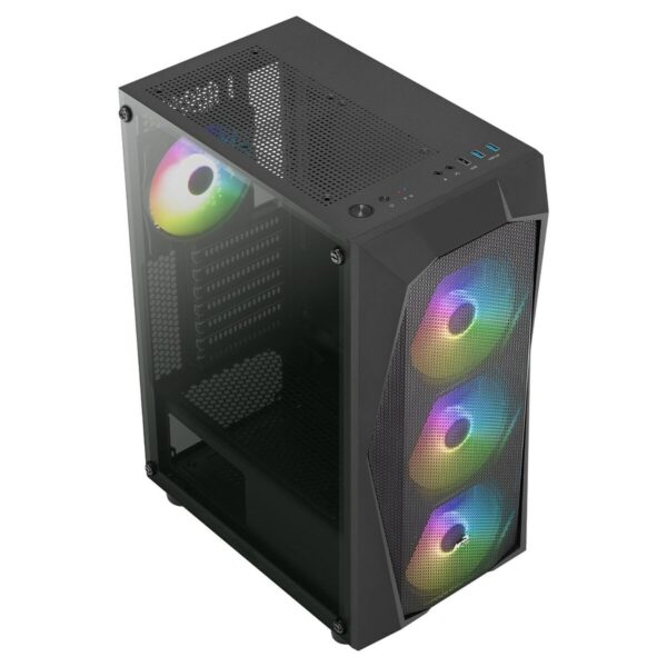 ATX Semi-Tower Gehäuse Aerocool Falcon-A-BK-V1 Schwarz – Bild 3