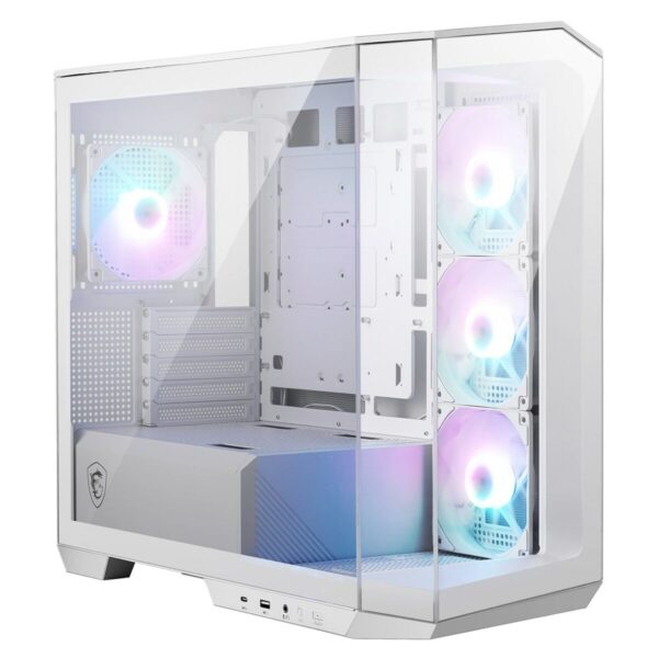 ATX Semi-Tower Gehäuse MSI MAG PANO M100R PZ Weiß Bunt