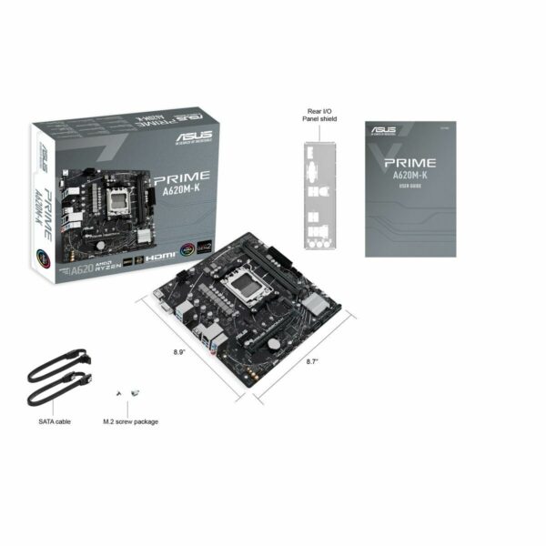 Motherboard Asus 90MB1F40-M0EAY0 AMD AM5 AMD A620 – Bild 5