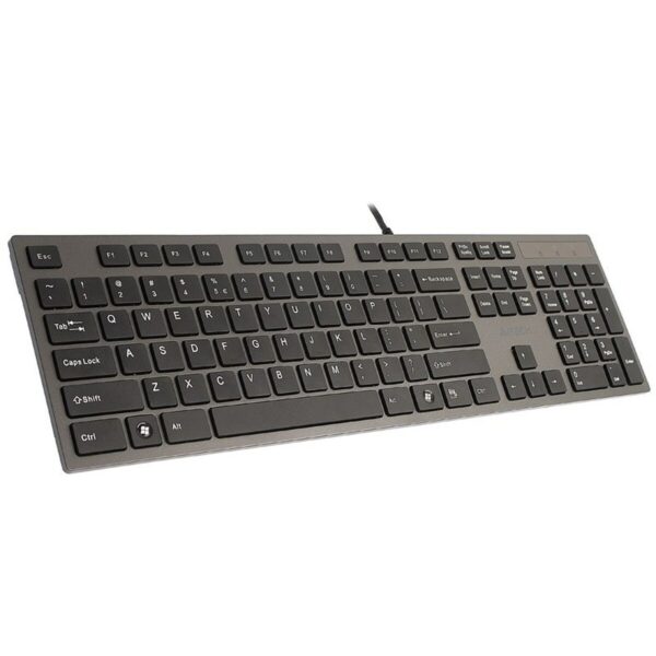 Tastatur A4 Tech KV-300H QWERTY Schwarz Grau Schwarzweiß Schwarz/Grau – Bild 3