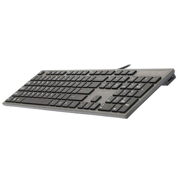 Tastatur A4 Tech KV-300H QWERTY Schwarz Grau Schwarzweiß Schwarz/Grau – Bild 5