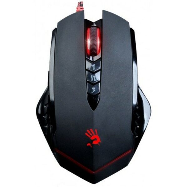 Optische Maus A4 Tech V8M Schwarz/Rot 3200 DPI – Bild 4