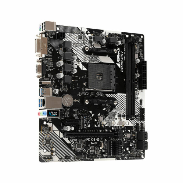 Motherboard ASRock B450M-HDV R4.0 AMD B450 AMD AM4 – Bild 4
